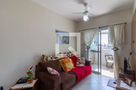 Sala de estar de apartamento para alugar com 2 quartos, 65m² em Guilhermina, Praia Grande