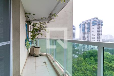 Varanda da Sala de apartamento para alugar com 2 quartos, 65m² em Barra da Tijuca, Rio de Janeiro