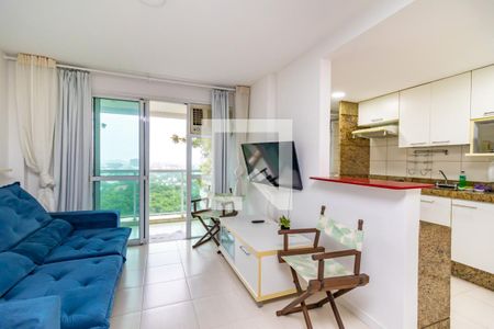 Sala de apartamento para alugar com 2 quartos, 65m² em Barra da Tijuca, Rio de Janeiro