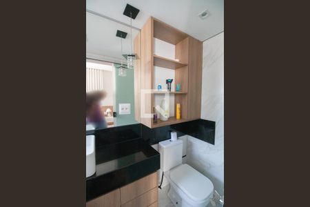 Banheiro da Suíte de apartamento à venda com 3 quartos, 153m² em Brasiléia, Betim