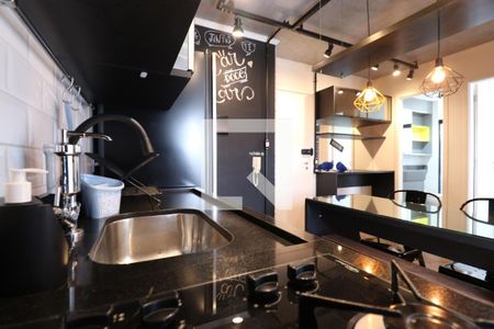 Apartamento para alugar com 30m², 1 quarto e sem vagaDetalhe da cozinha