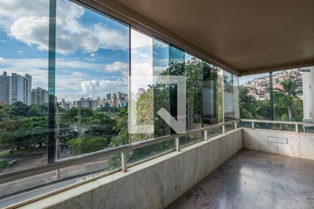Varanda da Sala de apartamento para alugar com 3 quartos, 280m² em Santa Lúcia, Belo Horizonte