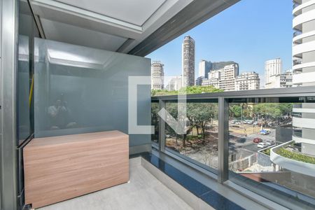 Varanda de kitnet/studio à venda com 1 quarto, 29m² em República, São Paulo