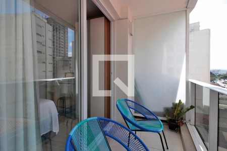 Varanda de kitnet/studio para alugar com 0 quarto, 26m² em Centro Histórico de São Paulo, São Paulo