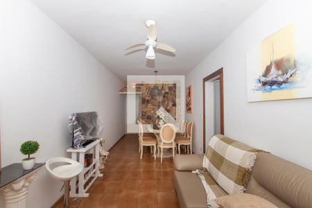Sala de apartamento para alugar com 2 quartos, 75m² em Barra Funda, Guarujá