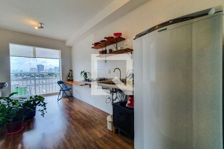 Sala Cozinha de apartamento para alugar com 1 quarto, 29m² em Cambuci, São Paulo