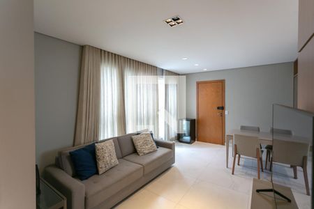 Sala de apartamento à venda com 2 quartos, 67m² em Funcionários, Belo Horizonte