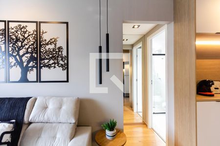 Sala/Cozinha de kitnet/studio para alugar com 1 quarto, 31m² em Indianópolis, São Paulo