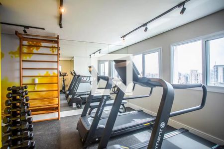 Studio para alugar com 28m², 1 quarto e sem vaga Studio para alugar com 28m², 1 quarto e sem vagaÁrea Comum - Academia