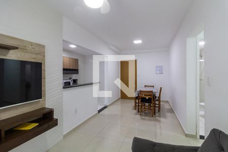 Sala de apartamento para alugar com 2 quartos, 80m² em Vila Caiçara, Praia Grande