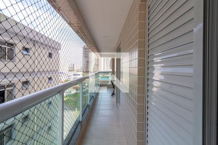 Detalhe da varanda de apartamento para alugar com 2 quartos, 80m² em Vila Caiçara, Praia Grande