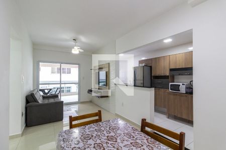 Sala de apartamento para alugar com 2 quartos, 80m² em Vila Caiçara, Praia Grande