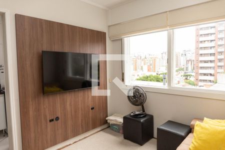 Sala de apartamento à venda com 1 quarto, 45m² em Petrópolis, Porto Alegre