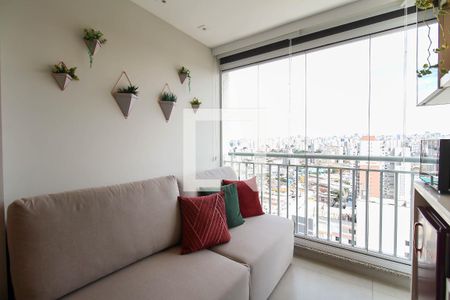 Varanda da Sala de apartamento à venda com 2 quartos, 72m² em Brás, São Paulo