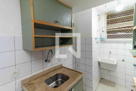 Cozinha de apartamento para alugar com 1 quarto, 23m² em Flamengo, Rio de Janeiro