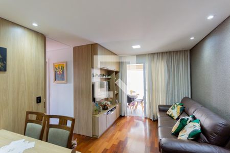 Sala de apartamento à venda com 3 quartos, 77m² em Campestre, Santo André
