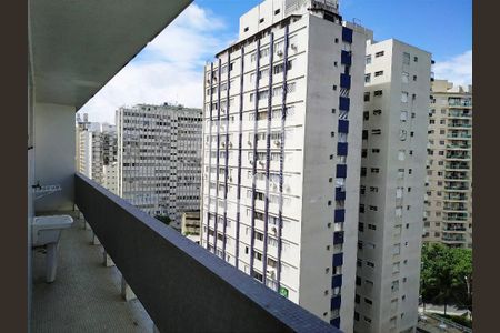 varanda de kitnet/studio para alugar com 1 quarto, 60m² em Centro, Guarujá