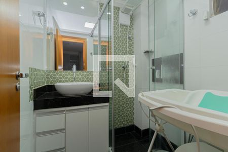 Banheiro da Suíte de apartamento à venda com 3 quartos, 143m² em Salgado Filho, Belo Horizonte