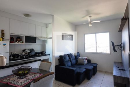 Sala de apartamento para alugar com 2 quartos, 54m² em Ribeirânia, Ribeirão Preto