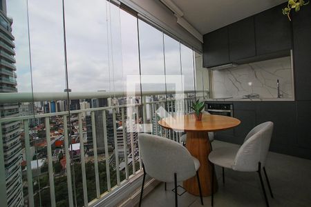Varanda da Sala de apartamento à venda com 1 quarto, 35m² em Pinheiros, São Paulo