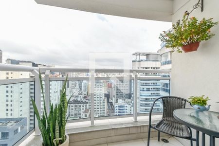 Varanda da Sala de apartamento para alugar com 1 quarto, 42m² em Santa Efigênia, São Paulo