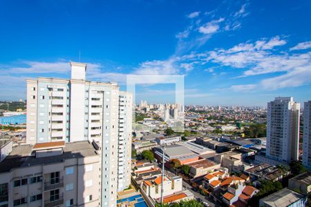 Vista da varanda gourmet de apartamento à venda com 3 quartos, 96m² em Vila Valparaíso, Santo André