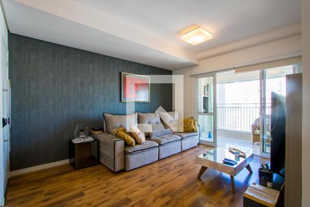 Sala de apartamento para alugar com 3 quartos, 96m² em Vila Valparaíso, Santo André