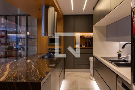 Apartamento à venda com 147m², 2 quartos e 2 vagasDetalhe da cozinha 