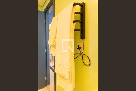 Detalhe do banheiro de kitnet/studio para alugar com 1 quarto, 26m² em Cerqueira César, São Paulo