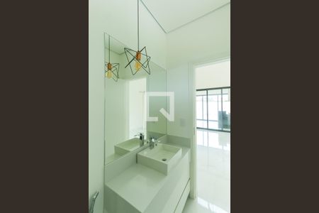 Lavabo de casa de condomínio para alugar com 3 quartos, 180m² em Parque Brasil 500, Paulínia