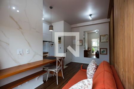 Sala de apartamento para alugar com 1 quarto, 38m² em Granja Viana, Cotia