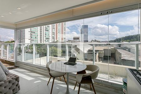 Varanda de apartamento à venda com 3 quartos, 140m² em Jardim Caravelas, São Paulo