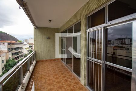 Varanda da Sala de apartamento à venda com 4 quartos, 160m² em Tijuca, Rio de Janeiro