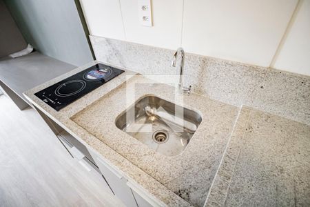 Sala e Cozinha - Torneira de apartamento à venda com 1 quarto, 33m² em Vila Mariana, São Paulo