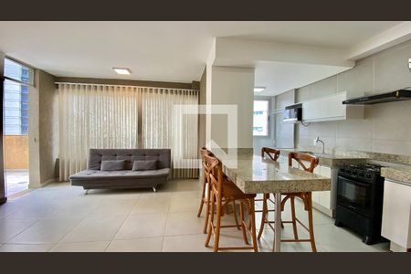Sala de apartamento à venda com 1 quarto, 70m² em Vila da Serra, Nova Lima