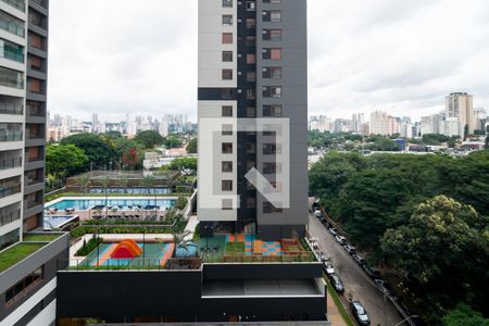 Varanda de apartamento à venda com 1 quarto, 25m² em Brooklin, São Paulo