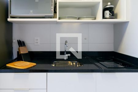 Studio Cozinha de apartamento à venda com 1 quarto, 25m² em Brooklin, São Paulo