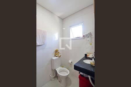 Banheiro da Suíte 1 de casa à venda com 2 quartos, 94m² em Jardim das Maravilhas, Santo André