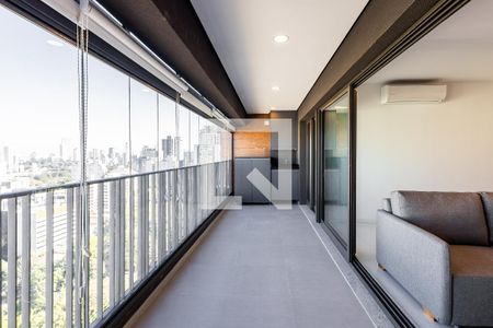Varanda da Sala de apartamento para alugar com 3 quartos, 89m² em Pinheiros, São Paulo