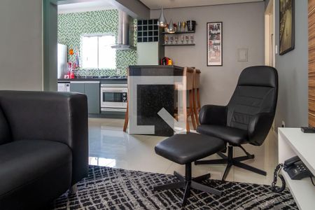 Sala/Cozinha de apartamento para alugar com 1 quarto, 42m² em Jardim Botânico, Porto Alegre