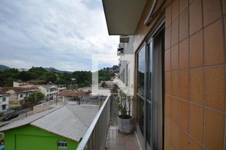 Varanda da sala de apartamento para alugar com 3 quartos, 90m² em Praça Seca, Rio de Janeiro