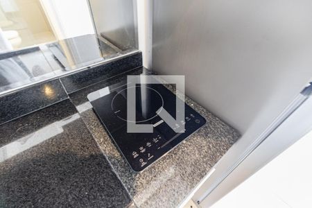 Studio - Cozinha - Cooktop de apartamento para alugar com 1 quarto, 21m² em Vila Mariana, São Paulo