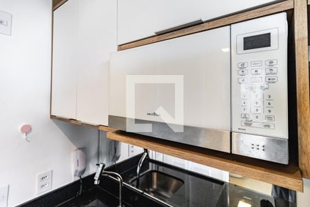 Studio - Cozinha - Micro-ondas de apartamento para alugar com 1 quarto, 21m² em Vila Mariana, São Paulo