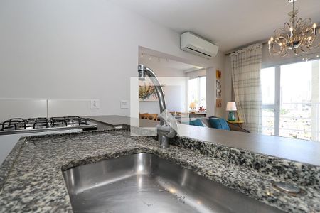 Cozinha de casa de condomínio para alugar com 1 quarto, 68m² em Pompeia, São Paulo