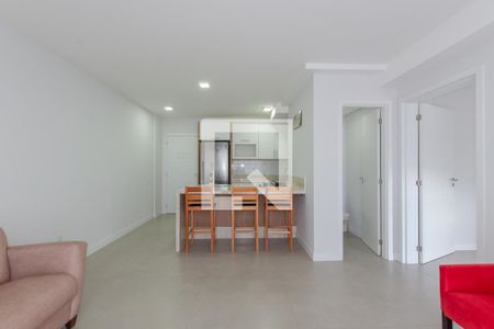 Sala de apartamento para alugar com 1 quarto, 48m² em Carvoeira, Florianópolis