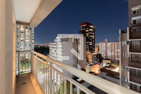 Sala - varanda de apartamento para alugar com 1 quarto, 31m² em Pinheiros, São Paulo