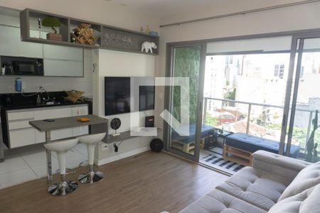 Sala de apartamento para alugar com 1 quarto, 50m² em Consolação, São Paulo