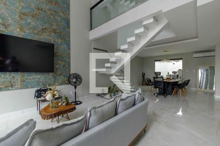 Sala de casa de condomínio para alugar com 4 quartos, 364m² em Vargem Pequena, Rio de Janeiro