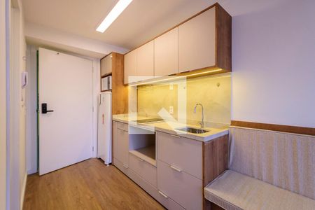 Cozinha de kitnet/studio para alugar com 1 quarto, 27m² em Partenon, Porto Alegre