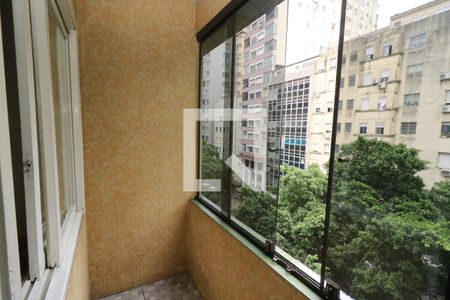 Sacada da Sala de apartamento à venda com 3 quartos, 120m² em Centro Histórico, Porto Alegre